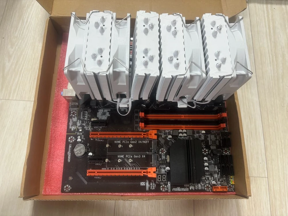 X99 듀얼 CPU + E5 2680 V4x2 + 쿨러 세트 판매합니다 이미지