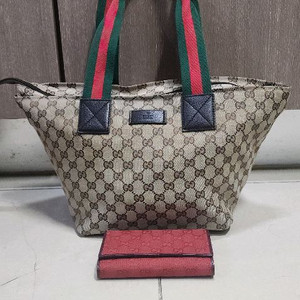 구찌 캔버스 웹 토드백 이미지