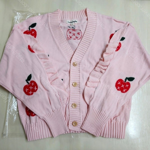 [미착용 택포]리미떼두두 애플 니트가디건 L 이미지
