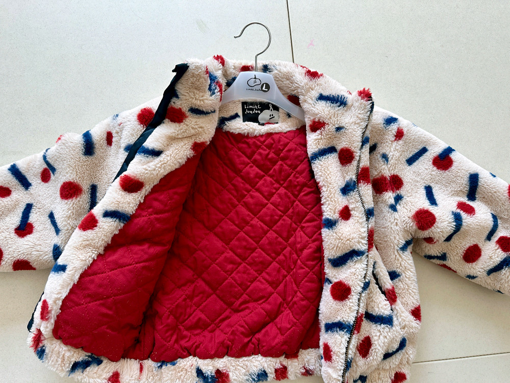 리미떼두두 23FW 컬러포인트 퍼 집업 자켓 L 이미지