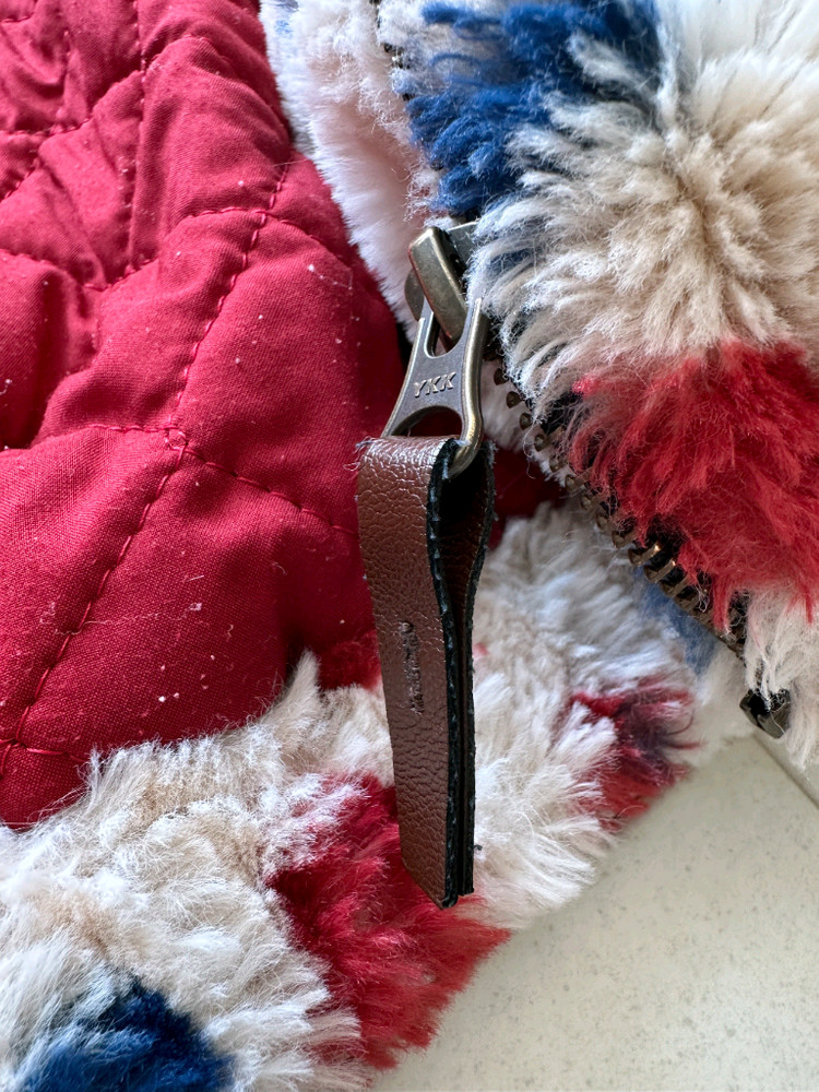 리미떼두두 23FW 컬러포인트 퍼 집업 자켓 L 이미지