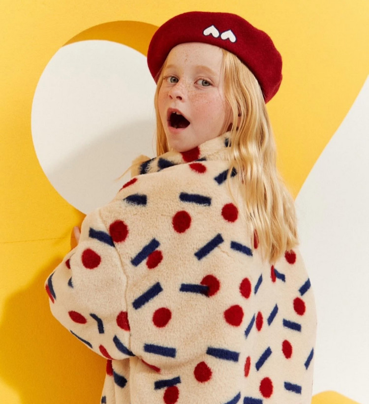 리미떼두두 23FW 컬러포인트 퍼 집업 자켓 L 이미지