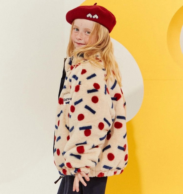 리미떼두두 23FW 컬러포인트 퍼 집업 자켓 L 이미지