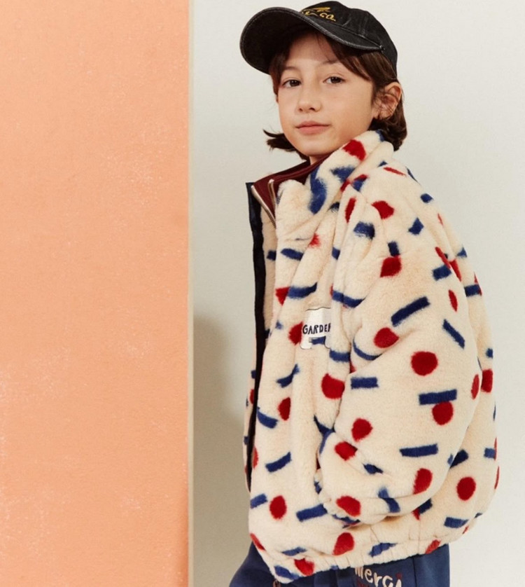 리미떼두두 23FW 컬러포인트 퍼 집업 자켓 L 이미지