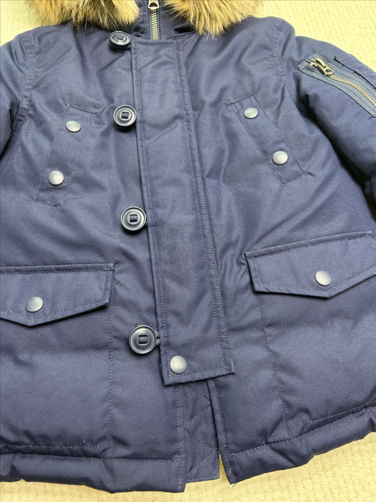 폴로 랄프로렌 키즈 후드 다운 파카 오리털 패딩 점퍼 5T 사이즈 이미지