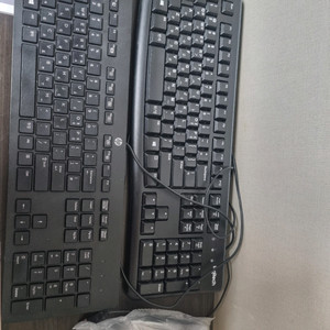 hp와 로지텍 키보드 이미지