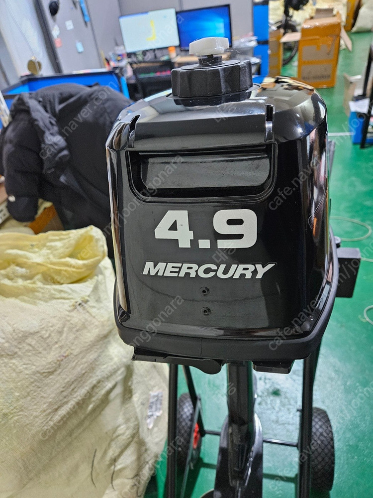 무면허 고무보트 세트 팝니다.(쿠마 280(알류미늄)보트,머큐리 4.9마력) 이미지