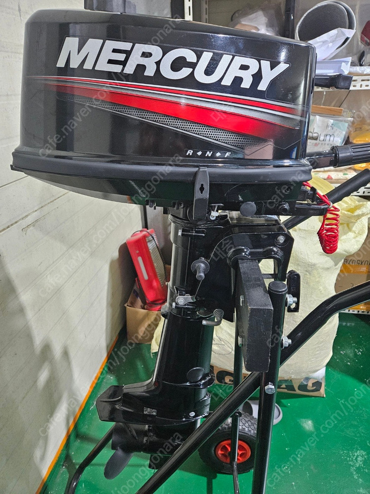 무면허 고무보트 세트 팝니다.(쿠마 280(알류미늄)보트,머큐리 4.9마력) 이미지