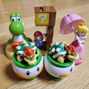 고전 해피밀 맥토이 맥도날드 롯데리아 슈퍼마리오 세트 이미지