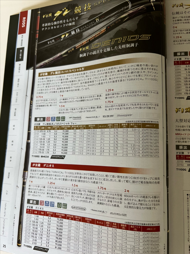 가마가츠 낚시대 이미지