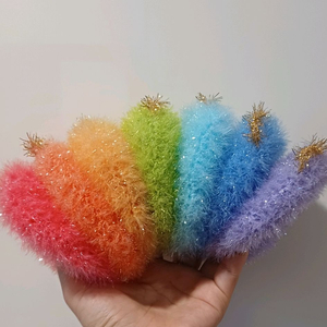 호빵수세미 . 복주머니 수세미.리스 수세미 이미지