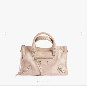 발렌시아가 시티백 모터백 스몰 베이지 이미지
