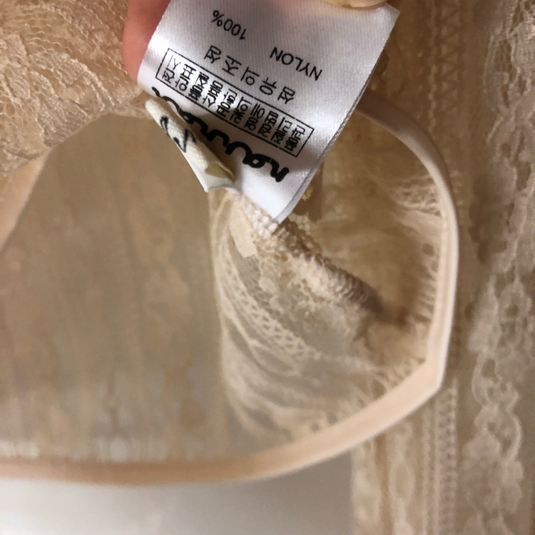 나흐나흐 리본타이 제작 레이스 블라우스 시스루 이미지