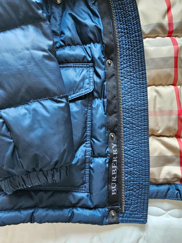 버버리 키즈 패딩 8Y 네이비 이미지