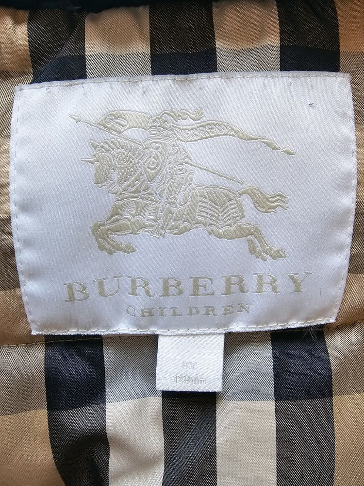 버버리 키즈 패딩 8Y 네이비 이미지