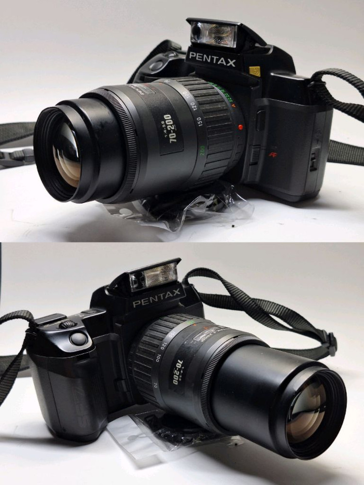 빈티지 필름카메라 풀세트/펜탁스 SF7 70-200mm 렌즈 스트랩 카메라가방 레트로 필카 감성 사진 앤틱 이미지
