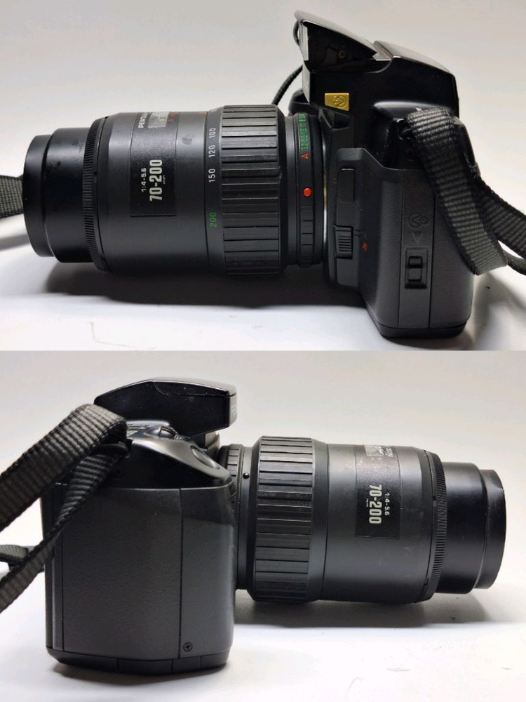 빈티지 필름카메라 풀세트/펜탁스 SF7 70-200mm 렌즈 스트랩 카메라가방 레트로 필카 감성 사진 앤틱 이미지
