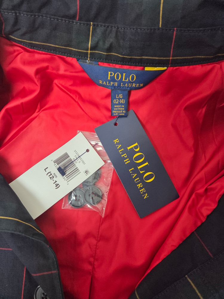 폴로랄프로렌 키즈 트렌치코트 다크그린(12-14Y) 이미지