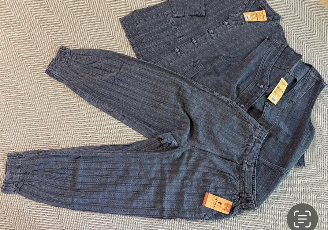 생활한복 (바지+조끼+적삼=3피스) 세트 95 100 새상품 이미지