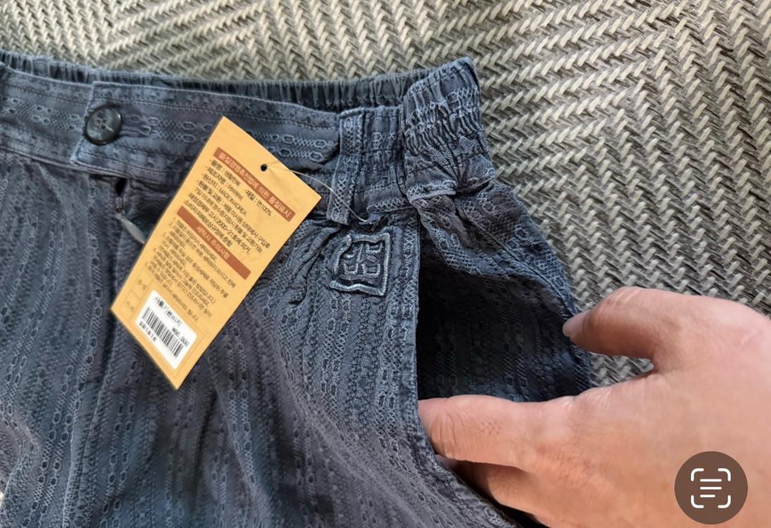 생활한복 (바지+조끼+적삼=3피스) 세트 95 100 새상품 이미지