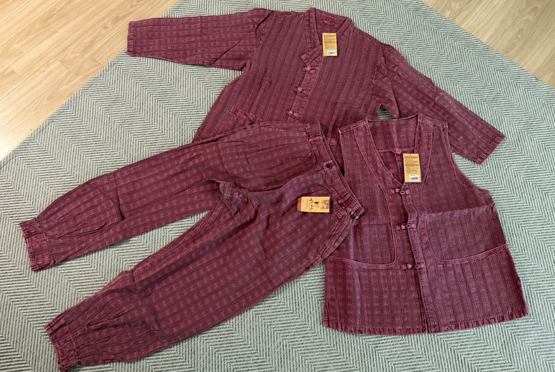 생활한복 (바지+조끼+적삼=3피스) 세트 95 100 새상품 이미지