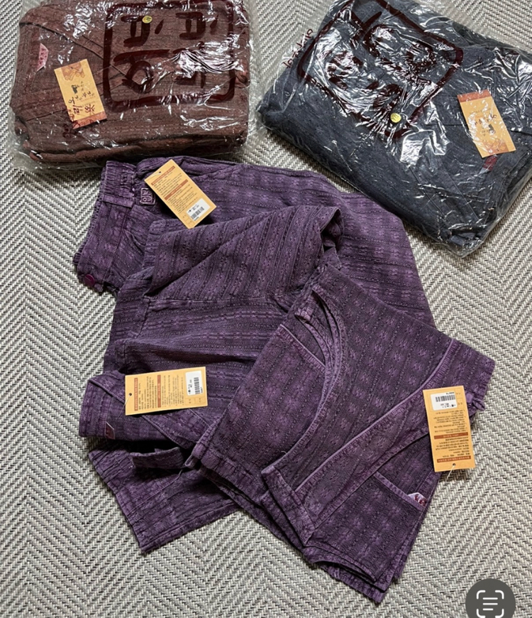 생활한복 (바지+조끼+적삼=3피스) 세트 95 100 새상품 이미지