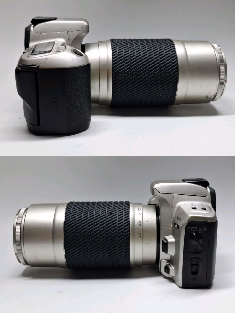빈티지 필름카메라 풀세트/미놀타 a-360si 필름카메라 100-300mm 망원렌즈 가방 스트랩 레트로 로모 앤틱 이미지