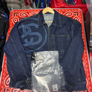 [M] 스투시 SS링크 집 워크 자켓 원 워시 이미지