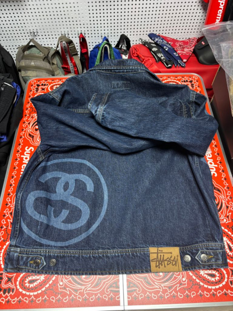 [M] 스투시 SS링크 집 워크 자켓 원 워시 이미지