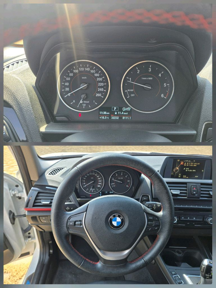BMW 118d 스포츠 5도어 3만키로(15년식) 판매합니다 이미지