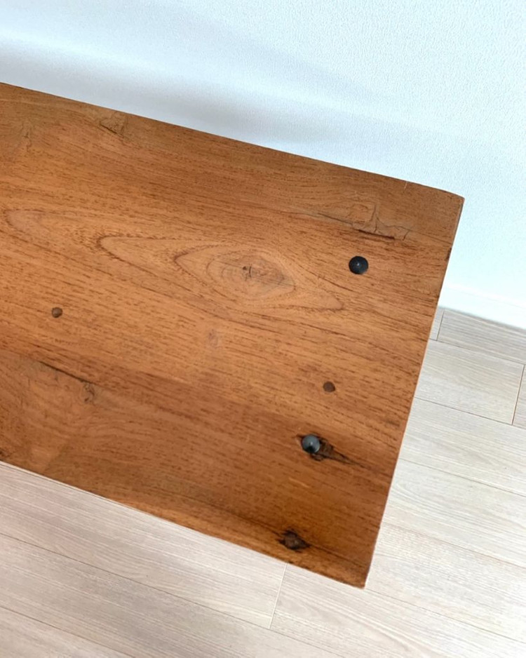 빈티지 가구 원목 철제 벤치 의자 이미지