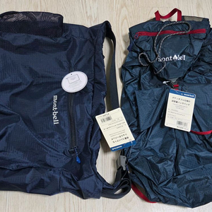 몽벨 포켓터블 숄더백 네이비 엠/버사라이트 블루그린 백팩15L 이미지