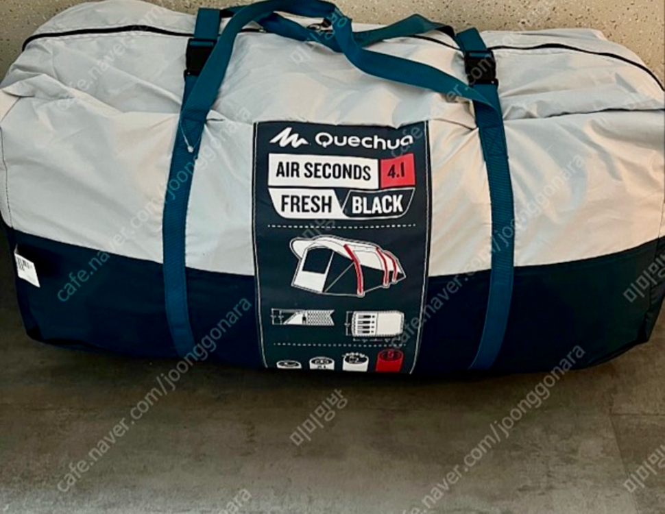 데카트론 퀘차 에어 세컨즈 4.1 에어텐트+타프+펌프 이미지