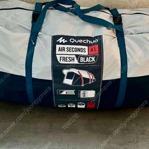 데카트론 퀘차 에어 세컨즈 4.1 에어텐트+타프+펌프 이미지