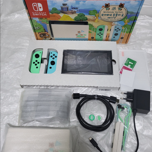 닌텐도 스위치 동물의숲 에디션 풀박스 깨끗함 이미지