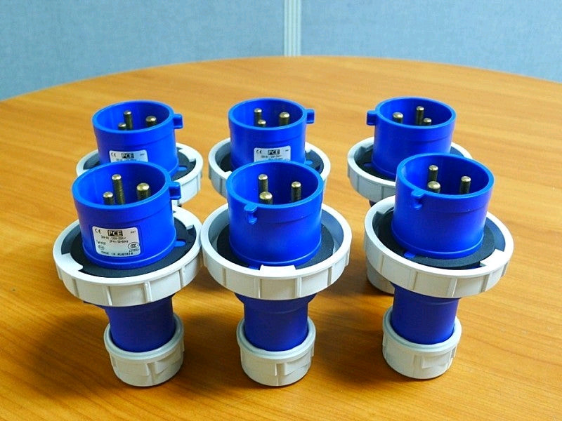 14개 옥외용 방수플러그, 방수콘센트 Walther, PCE, 독일제 오스트리아 이미지