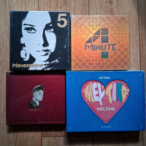 비닐채.미개봉.이효리.포미닛.동방신기.현아.CD엘범4장일괄.이중에 구하기 힘들 앨범도 있어요 이미지