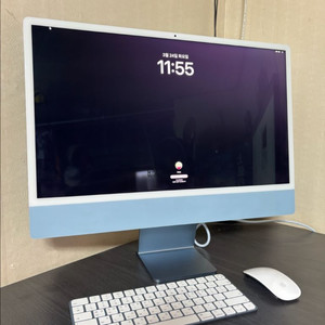 23년 아이맥 24 M3 블루 8코어 메모리16기가 용량 512gb 이미지