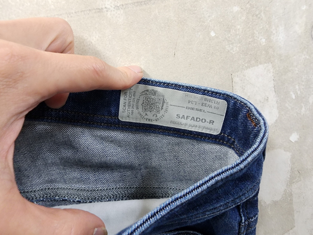 (33)디젤 정품 남성 사파도 슬림 스판 청바지/33size/상태우수 이미지
