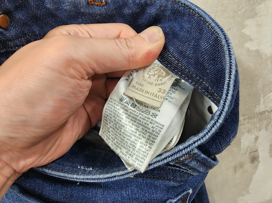 (33)디젤 정품 남성 사파도 슬림 스판 청바지/33size/상태우수 이미지