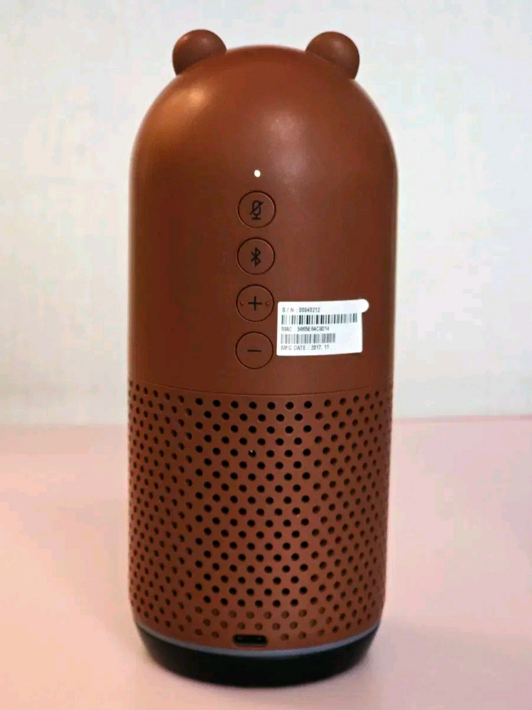 라인 프렌즈 플러스 AI 인공지능 블루투스 스피커(브라운) 이미지