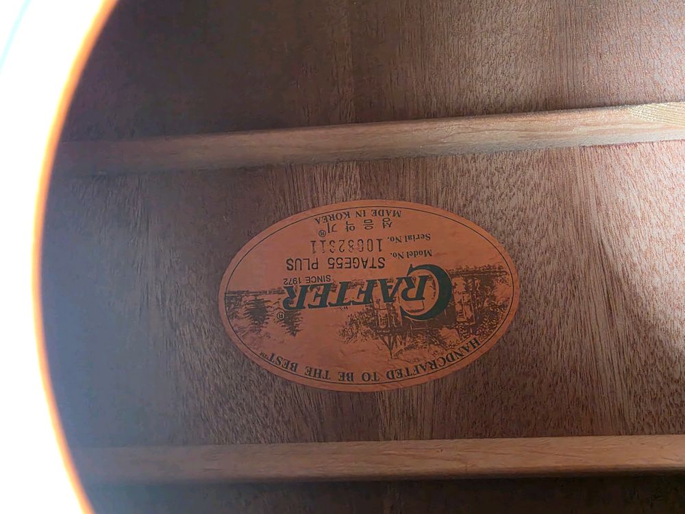 크래프터 STAGE55 PLUS 팝니다 통기타 이미지