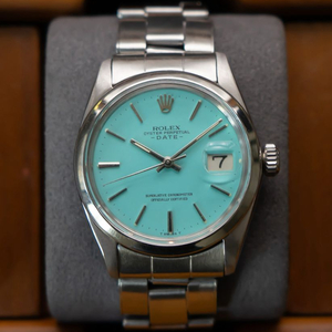 롤렉스 오이스터 퍼페츄얼 티파니블루 1500 빈티지 시계 이미지