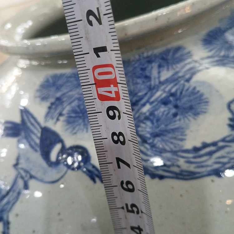 청화백자 대형달항아리 이미지