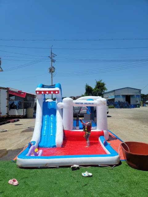 인텍스 XTR 26356KR 5.94M 풀셋 + 인조 잔디바닥 + 에어바운스 팜 이미지