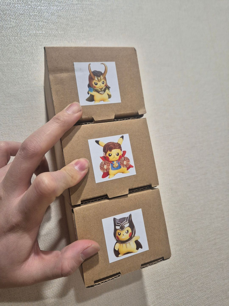 정품 어벤져스 피카츄 콜라보 레진피규어 2탄 DS studio 판초츄 총 3종 피규어 이미지