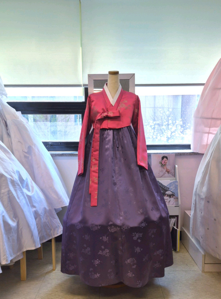 양단 여성 한복 세트 55~66 이미지