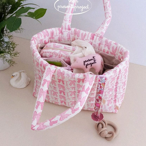 프레젠트 프로젝트 리본핑크 쿠션백 이미지