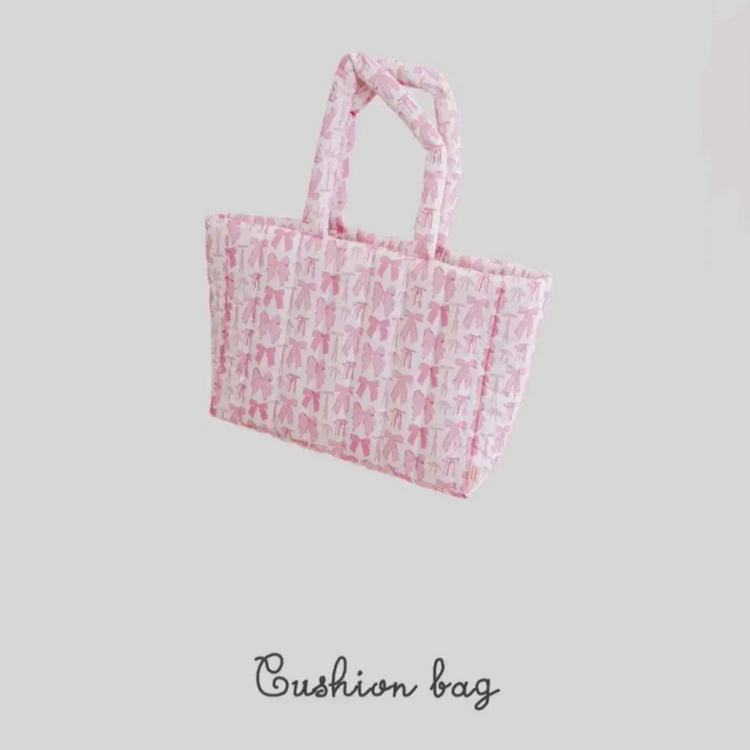 프레젠트 프로젝트 리본핑크 쿠션백 이미지