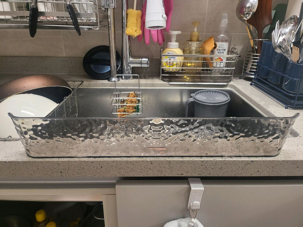 쏠트홍 싱크대 아크릴 물막이 판 3개 팝니다. 이미지